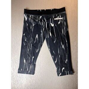Adidas Stella McCartney Cropped Pants Women's Medium Tennis Black Outdoor New